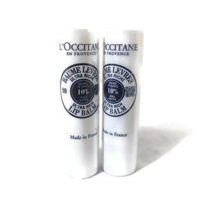 L'occitane SHEA BUTTER ULTRA RICH LIP BALM 0.07oz/2g X 2 New Sealed